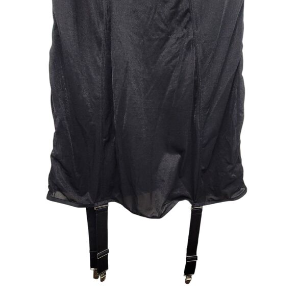 House Of Desire Black See Through Mesh Bustier Dress W/Garters Sz Medium W/Flaws - Picture 6 of 11